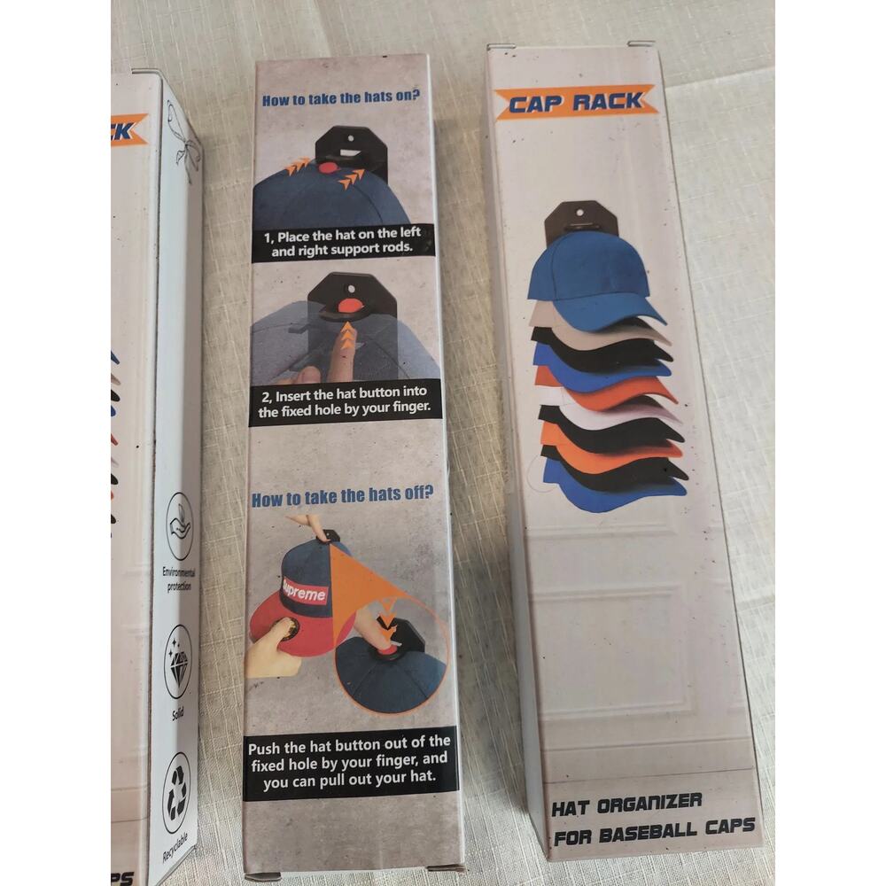 Cap Rack Hat Organizer Storage Holder For Baseball Caps Hanging Closet Door b